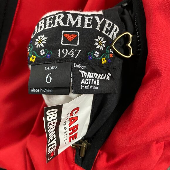 Obermeyer 1947 Reversible Jacket Sweater Women's Size 6 Ski Fair Isle Full Zip - Picture 8 of 15